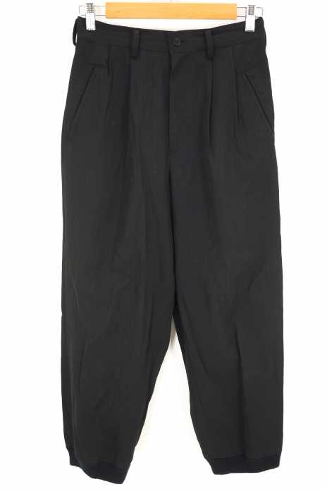 Y's （ワイズ） 93AW  裾リブ2タックサルエルスラックスパンツ レディース パンツ