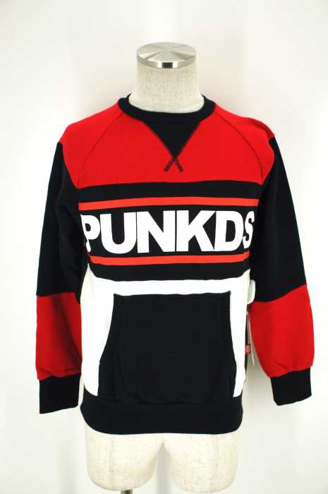 PUNK DRUNKERS （パンクドランカーズ） プリントスウェットプルオーバー メンズ トップス