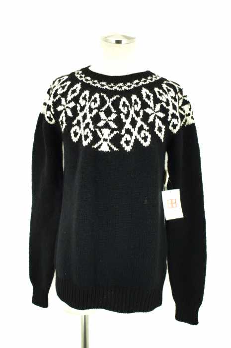 MARCELO BURLON （マルセロバーロン） モヘア混ノルディック柄ウールニットセーター メンズ トップス