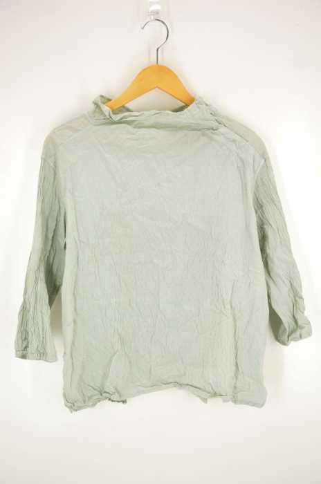 Plantation(プランテーション) 18AW シワ加工モックネックプルオーバーブラウス レディース トップス