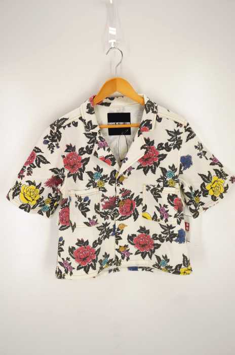 HOUSE OF HOLLAND(ハウスオブホランド) 総柄半袖デニムシャツ レディース トップス
