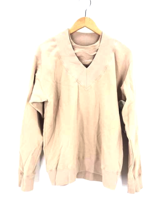 DRESSEDUNDRESSED（ドレスドアンドレスド） Layered Collegiate Decortique V-Neck Sweater メンズ トップス