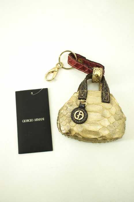 Giorgio Armani （ジョルジオアルマーニ） ヘビ革　ミニポーチ レディース ファッション雑貨