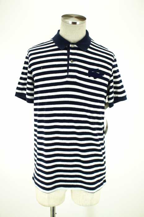 LACOSTE (ラコステ) パイルボーダーポロシャツ メンズ トップス