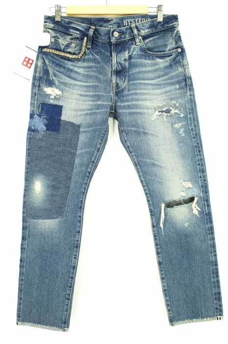 HYSTERIC GLAMOUR (ヒステリックグラマー) 「RSP加工デニム八分丈テーパードPT」デニムパンツ メンズ パンツ
