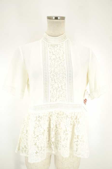 ZARA WOMAN （ザラ ウーマン） レース切替 レディース トップス