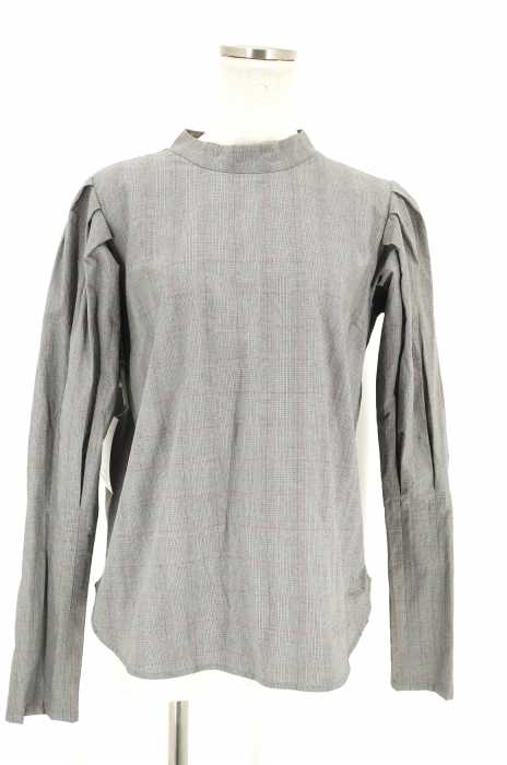 LEINWANDE(ラインヴァンド) チェック柄プリーツスリーブプルオーバー  