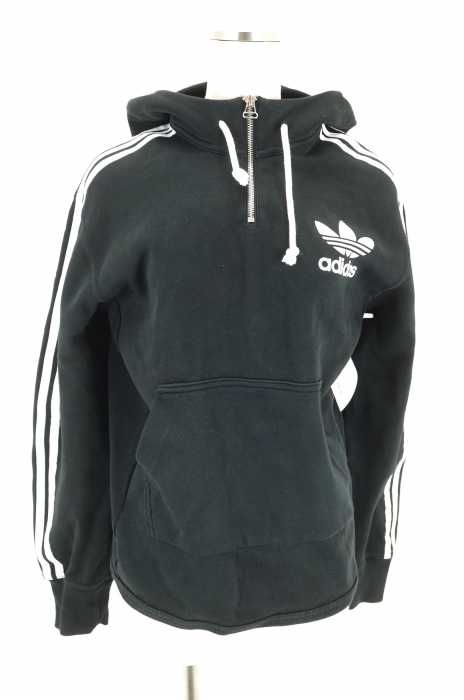adidas （アディダス） AC Terry Pullover Hoodie　ACテリーハーフジップフーディー レディース トップス