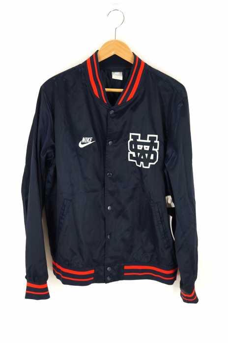 NIKE （ナイキ） ナイロン ロゴ リブ スタジャン ワッペン メンズ アウター