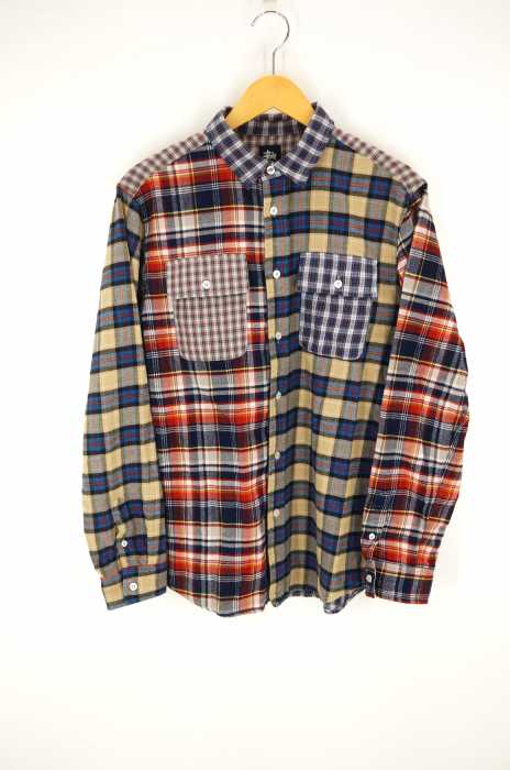 STUSSY ステューシー クレイジーパターン チェック ネルシャツ STUSSY （ステューシー） クレイジーパターンチェックネルシャツ