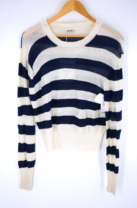 Acne（アクネ） ボーダーニットセーター レディース トップス