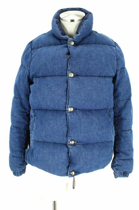 B'2nd×REMI RELIEF （ビーセカンド×レミレリーフ） 16AW 別注ナチュラル加工デニムダウンジャケット メンズ アウター