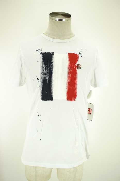 MONCLER （モンクレール） 82565 トリコロール ペイントTシャツ メンズ トップス