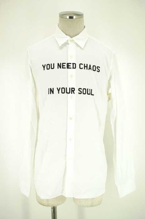 uniform experiment （ユニフォームエクスペリメント） TYPOGRAPHY REGULAR COLLAR SHIRTプリントシャツ メンズ トップス