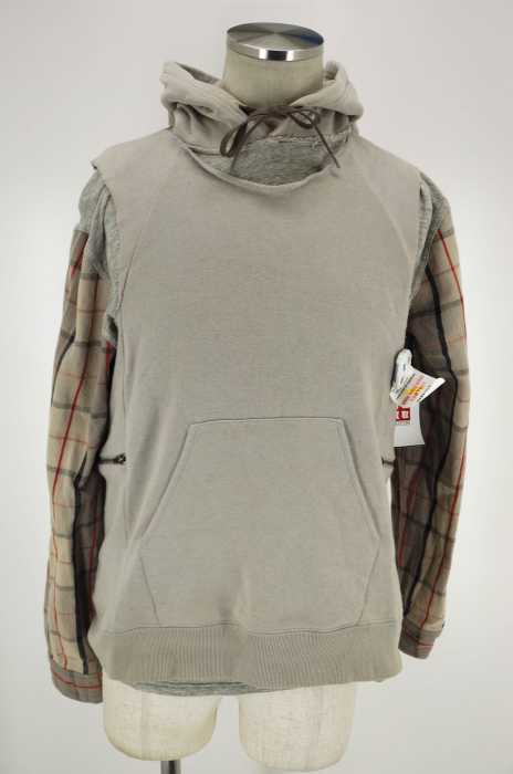 SUNSEA （サンシー） 11AW　壊れたパーカ　ブロークン メンズ トップス