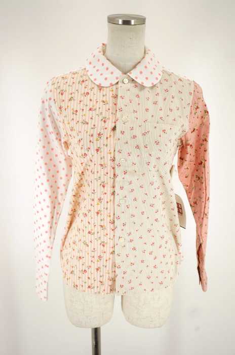 COMME des GARCONS SHIRT （コムデギャルソンシャツ） 花柄切替ボタン