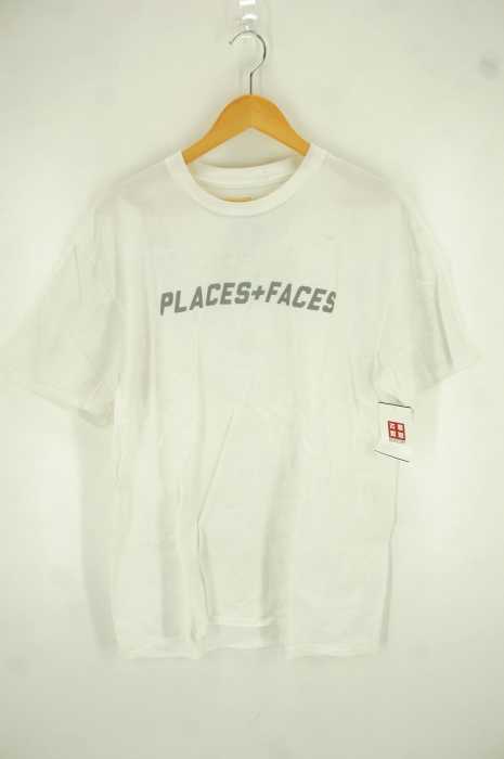 Places+Faces （プレイシズ プラス フェイシズ） プリントクルーネックTシャツ メンズ トップス