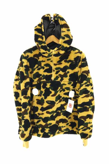 A BATHING APE (アベイシングエイプ) サルカモフリースアノラックパーカー メンズ トップス