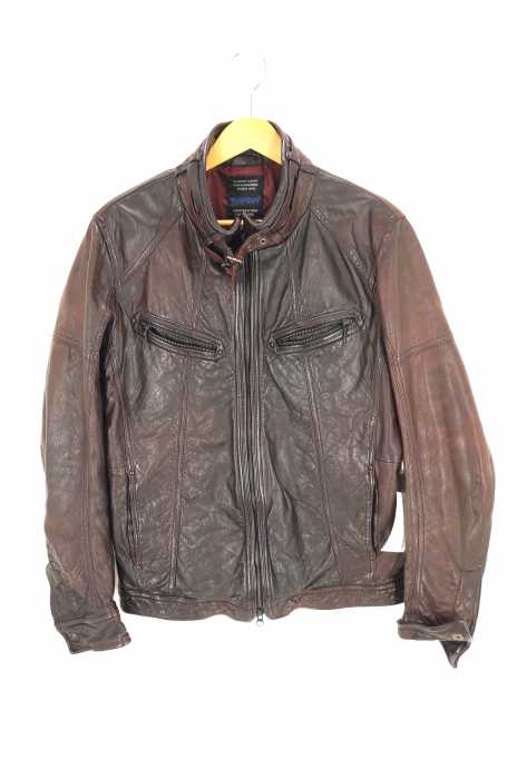NICOLE CLUB FOR MEN(ニコルクラブフォーメン) シープレザーシングルライダース メンズ アウター