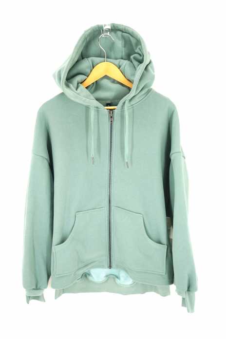 AULA AILA（アウラアイラ） LOGO OPEN HOODIE ロゴオープンフーディ メンズ トップス