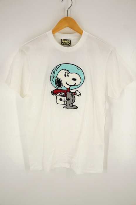 PEANUTS(ピーナッツ) キャラクターアップリケTシャツ メンズ トップス
