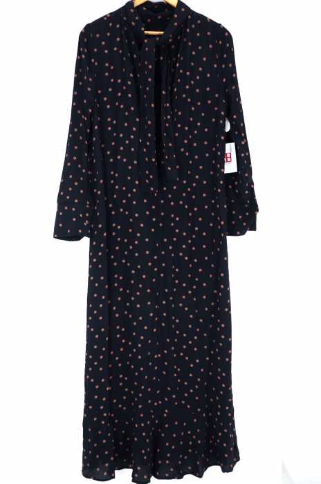 TOPSHOP（トップショップ） Spot Pintuck Midi Skater Dress レディース ワンピース