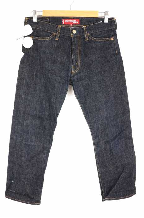 JUNYA WATANABE COMME des GARCONS MAN×Levi's（ジュンヤ ワタナベコム デ ギャルソンマンリーバイス） AD2009 チェック切替デニムクロップドパンツ メンズ パンツ