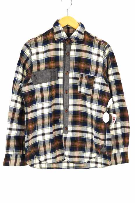JUNYA WATANABE COMME des GARCONS MAN（ジュンヤワタナベコムデギャルソンマン） AD2009 09AW ボタン着脱式リバーシブルチェックシャツ メンズ トップス