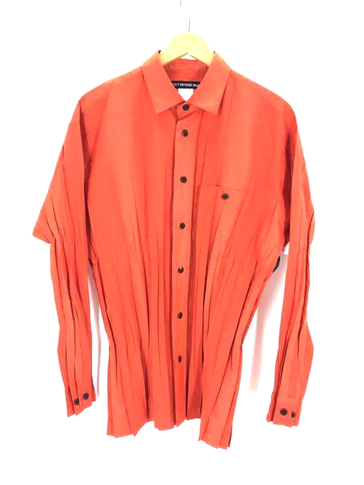 ISSEY MIYAKE MEN（イッセイミヤケメン） WRINKLE SHIRT プリーツ加工長袖シャツ メンズ トップス