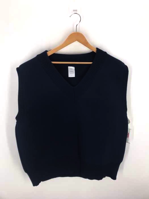 Name.(ネーム) CABLE KNIT OVERSIZED V-NECK VEST メンズ トップス