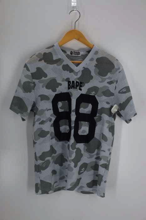 BAPE（ベイプ） COLOR CAMO MESH FOOTBALL TEE メンズ トップス