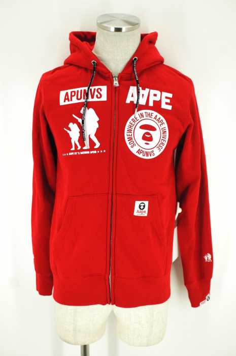 AAPE BY A BATHING APE () プリントジップアップパーカー メンズ トップス