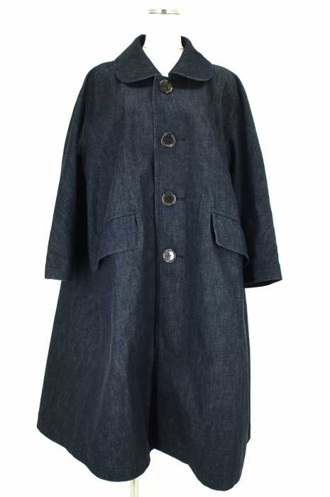 tricot COMME des GARCONS（トリココムデギャルソン） AD2015 ビックシルエットラウンドカラーデニムコート レディース アウター