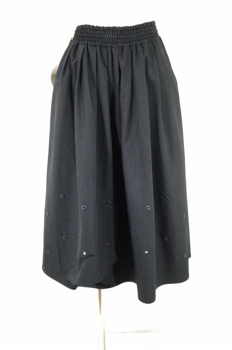MUVEIL （ミュベール） Eyelet Detail Midi Skirt  ミディアム丈アイレットスカート レディース スカート
