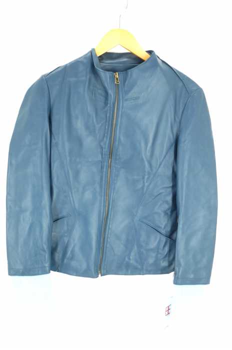 USED （ブランド不明） ITALIAN LAMBSKIN ラムレザー レイヤード レディース アウター