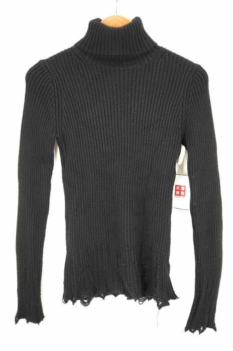 tricot COMME des GARCONS （トリココムデギャルソン） AD2004 裾襟ダメージ加工タートルネックニット レディース トップス