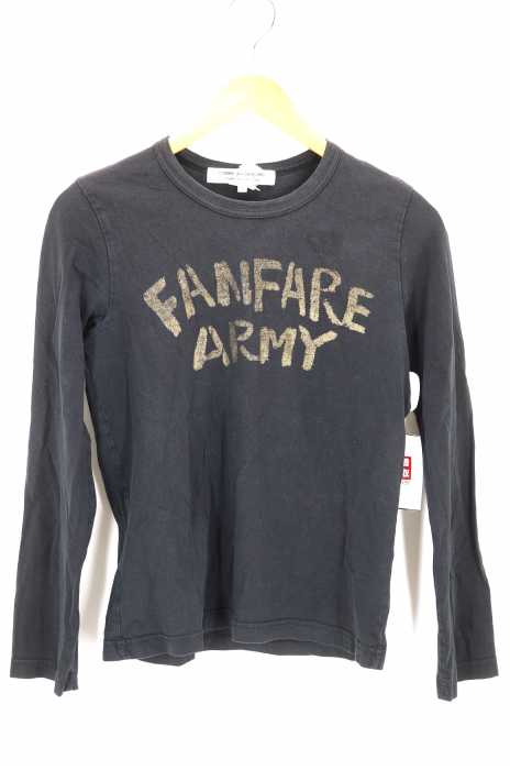 COMME des GARCONS COMME des GARCONS（コムデギャルソンコムデギャルソン） FANFARE ARMY 　プリントロングTシャツ レディース トップス