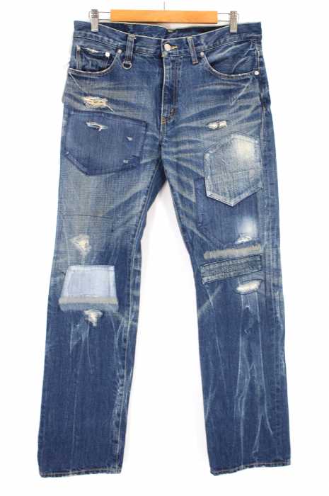 SOPHNET. （ソフネット） パッチワーク加工デニムパンツ メンズ パンツ