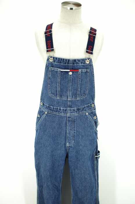 tommy jeans （） デニムオーバーオール メンズ オールインワン