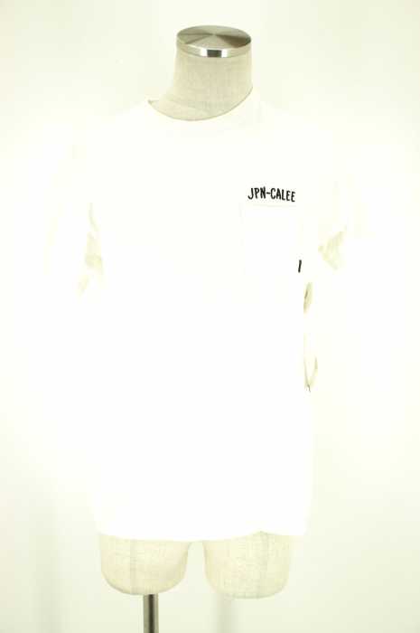 CALEE (キャリー) バック刺繍Tシャツ メンズ トップス