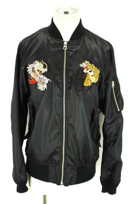 ALPHA INDUSTRIES (アルファインダストリーズ) スーベニア MA-1 フライトジャケット サテン メンズ アウター