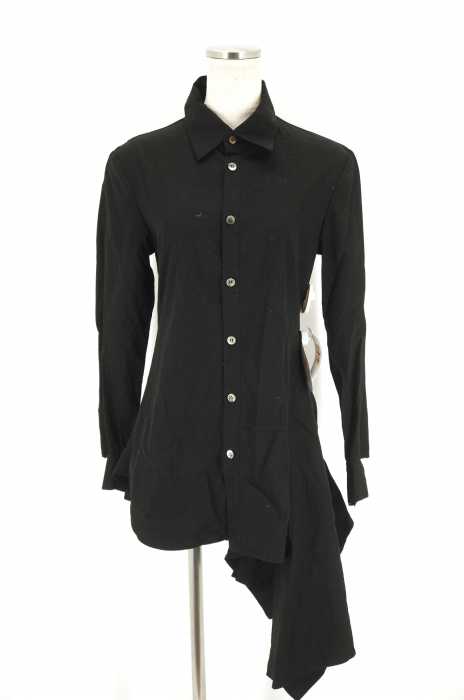 YOHJI YAMAMOTO NOIR （ヨウジヤマモトプリュスノアール） 裾アシンメトリーデザインシャツ レディース トップス