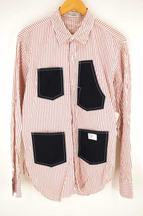 soe shirts(ソーイシャツ) ポケット切替シャツ メンズ トップス