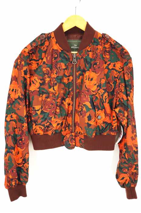 SLY(スライ) CAMO ROSE CROP MA-1 カモローズジャケット レディース アウター