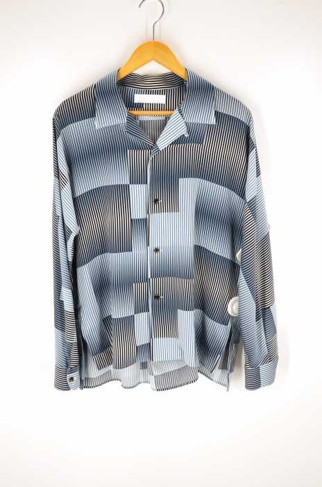 ETHOSENS（エトセンス） 18ss　総柄ポリエステルオープンカラーシャツ メンズ トップス