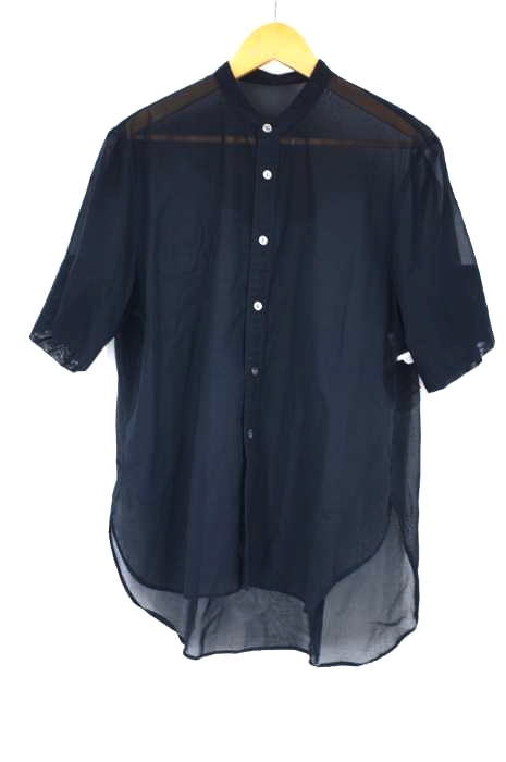 BEAUTY&YOUTH UNITED ARROWS（ビューティーアンドユースユナイテッドアローズ） コットンオーガンジーバンドカラー5分袖シャツ レディース トップス