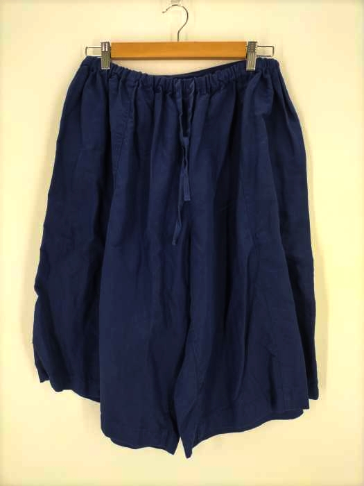 tricot COMME des GARCONS（トリココムデギャルソン） AD2010 コットンリネン染色加工ハーフワイドパンツ レディース パンツ