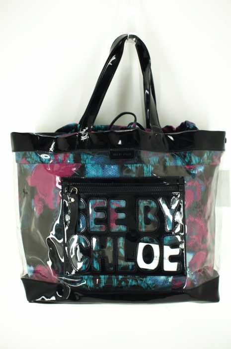 SEE BY CHLOE （シーバイクロエ） 総柄ビニルトートバッグ レディース バッグ