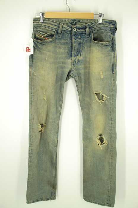 DIESEL （ディーゼル） SAFADO USED クラッシュデニムパンツ メンズ パンツ