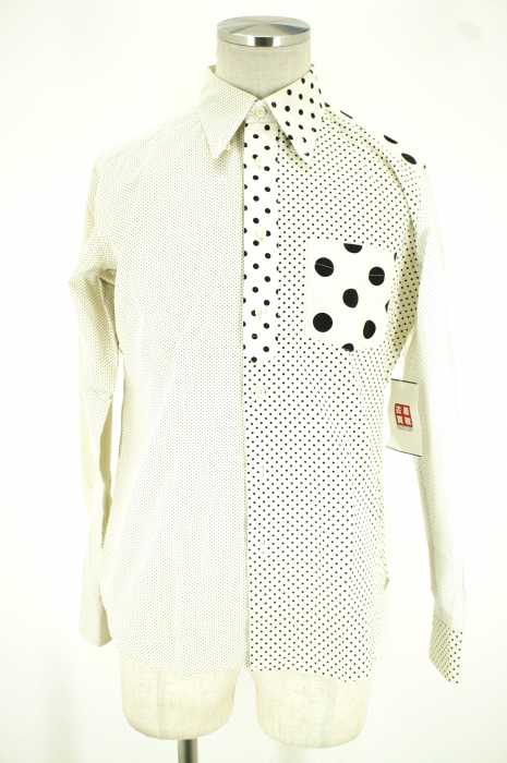 BEAUTY & YOUTH UNITED ARROWS （ビューティーアンドユースユナイテッドアローズ） 【別注】 jipijapa クレイジードット柄ボタンシャツ メンズ トップス